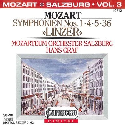 Mozart, W.A.: symphonies, Vol. 3 (Salzburg Mozart EU M orchestra, graf) - no是. 1, 4, 5, 36, Linz 專輯 Hans Graf