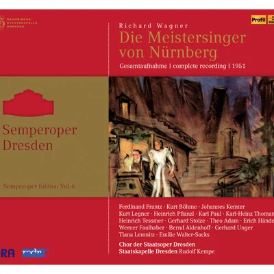 WAGNER, R.: Meistersinger von Nürnberg (Die) [Opera] (Semperoper Edition, Vol. 6) (Kempe) (1951) 專輯 Rudolf Kempe