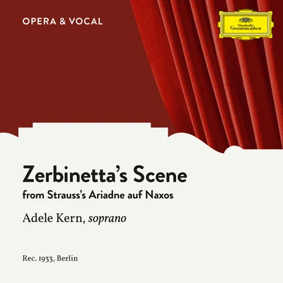 Strauss: Zerbinettas Scene 专辑 Adele Kern/Staatskapelle Berlin