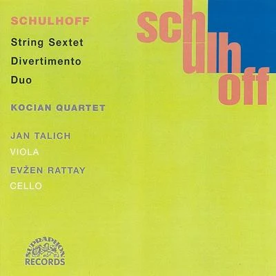 Schulhoff: Divertimento, Sextet, Duo. Chamber Works, Vol. 2 專輯 Evžen Rattay