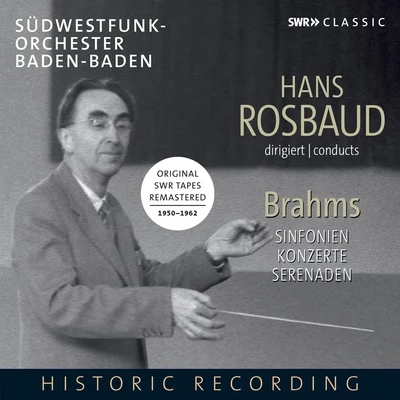 Géza AndaCamerata Academica des Mozarteums Salzburg BRAHMS, J.: Symphonies Nos. 1-4Piano ConcertosSerenades (South West German Radio Symphony, Baden-Baden, Rosbaud) (1950-1962)