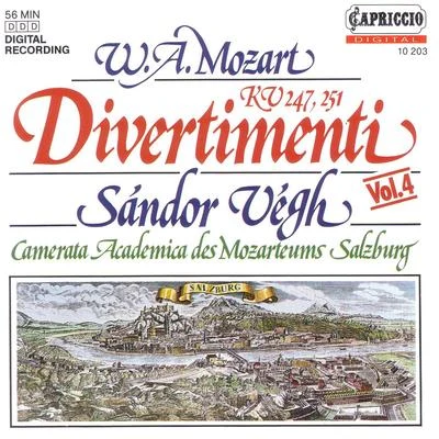 MOZART, W.A.: Divertimenti Nos. 10 and 11 (Camerata Salzburg, Vegh) 專輯 Sandor Vegh/Yehudi Menuhin/Pablo Casals/Ernst Wallisch/Rudolf Serkin