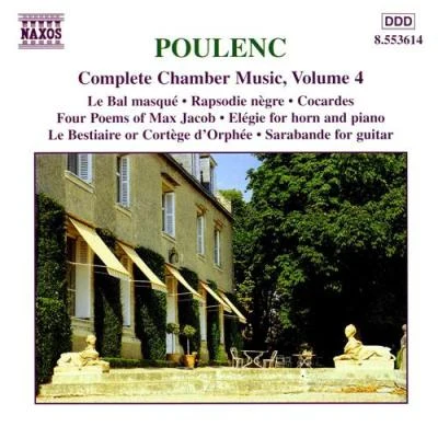 POULENC: Bal masque (Le)Rapsodie negreElegie 專輯 Jacques Mauger