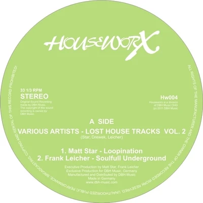 Lost House Tracks Vol. 2 專輯 Frank Leicher