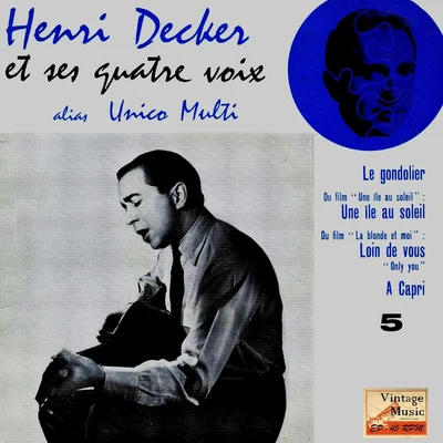 Vintage French Song Nº 101 - EPs Collectors, "Le Gondolier" 專輯 Jean Faustin/Henri Decker