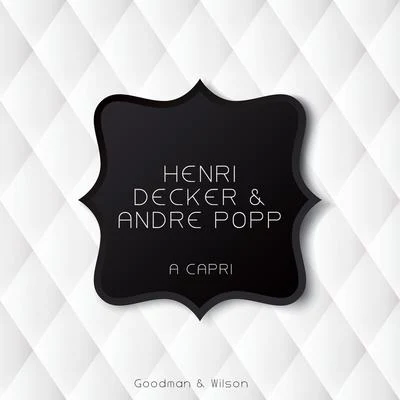 A Capri 專輯 Jean Faustin/Henri Decker