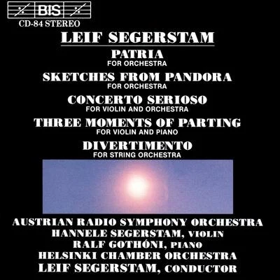 SEGERSTAM: PatriaSKIZZENDIVERTIMENTO 專輯 Ilari Angervo/Marko Ylonen/Jan Söderblom/Ralf Gothóni/Jorma Hynninen