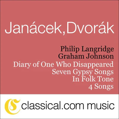 Antonín Dvorák, In Folk Tone, Op. 73 專輯 Graham Johnson/Ann Murray