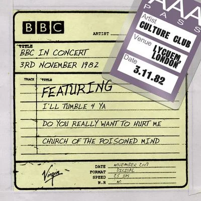 BBC In Concert 專輯 Culture Club