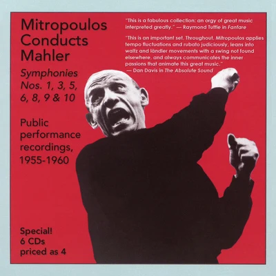 Dimitri Mitropoulos MAHLER, G.: Symphonies Nos. 1, 3, 5, 6, 8, 9, 10 (Public Performance Recordings) (Mitropoulos) (1955-1960)