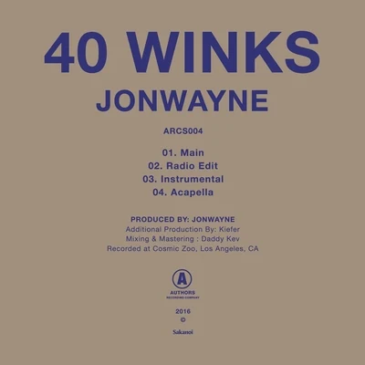 40 Winks 專輯 Jonwayne