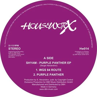 Purple Panther EP 專輯 P.A.C.O./Shyam/Return Of The Jaded