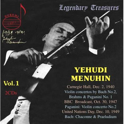 Yehudi Menuhin, Vol. 1: 1940 Carnegie Hall Concert (Live) 專輯 New Friends of Music Orchestra