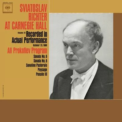 Sviatoslav Richter Live at Carnegie Hall - All Prokofiev Program 專輯 Sviatoslav Richter