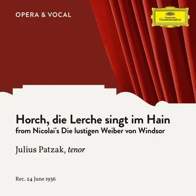 Nicolai: Horch, die Lerche singt im Hain 專輯 Julius Patzak