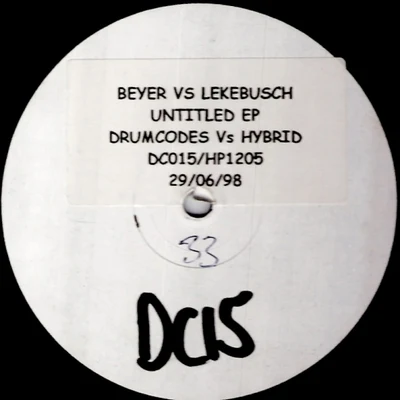 Adam Beyer Untitled EP - Drumcodes vs. Hybrid