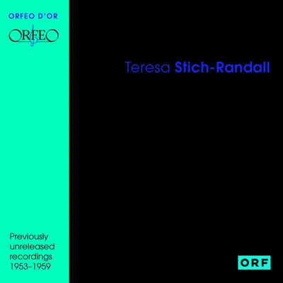 Opera Arias (Soprano): Stich-Randall, Teresa - VERDI, G.MOZART, W.A.PUCCINI, G.BELLINI, V.TCHAIKOVSKY, P.I.STRAUSS, R. 專輯 Orchestra del Teatro alla Scala/Teresa Stich-Randall/Vladimiro Ganzarolli/Nino Sanzogno