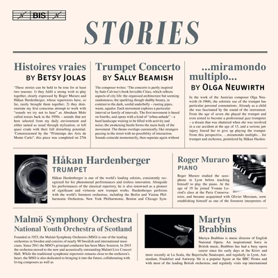 JOLAS, B.: Histoires vraiesBEAMISH, S.: Trumpet ConcertoNEUWIRTH, O.: …miramondo multiplo… (Stories) (Hardenberger, Brabbins) 專輯 Uri Caine/Håkan Hardenberger/Mårten Larsson/Mahan Esfahani/Pekka Kuusisto