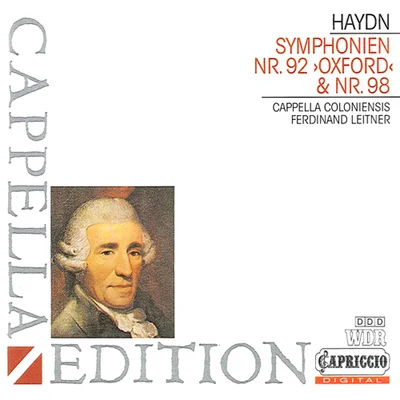 HAYDN, F.J.: Symphonies Nos. 92 and 98 (Cappella Coloniensis, Leitner) 專輯 Ferdinand Leitner