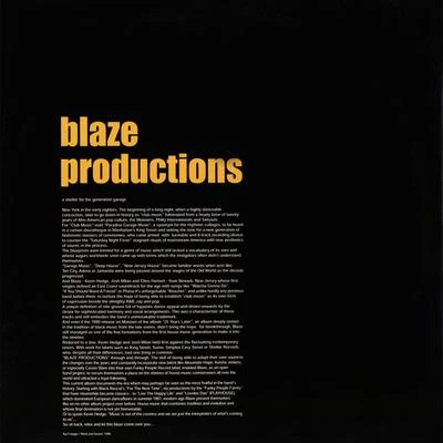 Blaze Productions 專輯 BLAZE