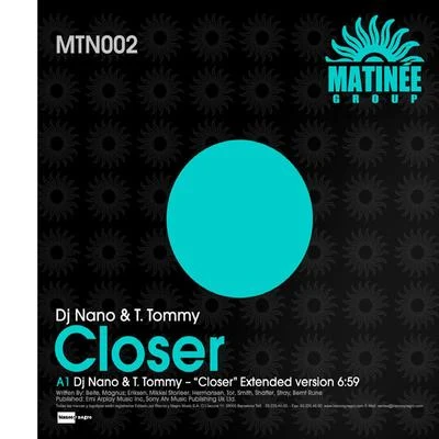 Closer 專輯 Dj Nano