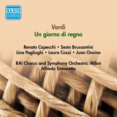 VERDI, G.: Giorno di regno (Un) (Capecchi, Pagliughi, Simonetto) (1951) 專輯 Alfredo Simonetto