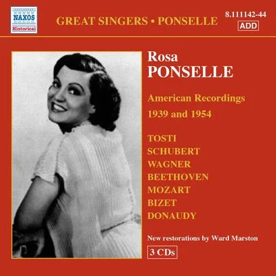 PONSELLE, Rosa: American Recordings (1939, 1954) 專輯 Philharmonic Orchestra/Rosa Ponselle/Rosario Bourdon