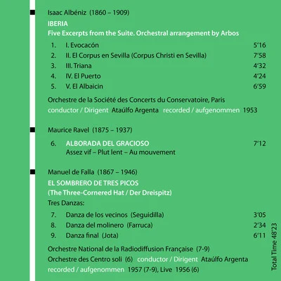 Milestones of a Conductor Legend: Ataúlfo Argenta, Vol. 5 專輯 Yvon Leenart/Michel Dens/Micheline Dax/Orchestre De La Société Des Concerts Du Conservatoire