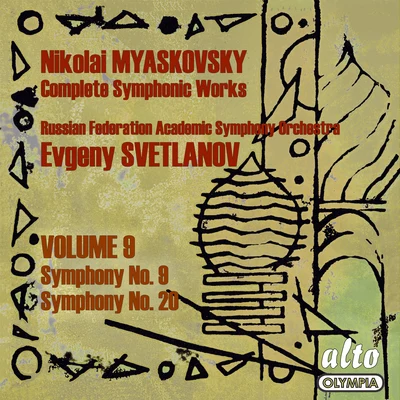 Myaskovsky: Complete Symphonies, Volume 9 – Symphonies Nos. 9 and 20 - Svetlanov 專輯 USSR Symphony Orchestra