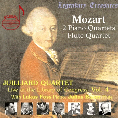 Juilliard Quartet, Vol. 4: Live at Library of Congress – Mozart Quartets 专辑 Gloria Agostini/Harry Shulman/Walter Lewis/Loren Glickman/Theodore Weis