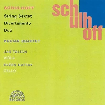 Schulhoff : Divertimento, String Sextet, DuoChamber Works Vol. 2 專輯 Kocian Quartet