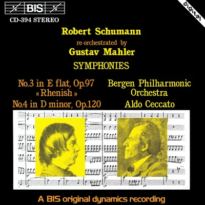 SCHUMANN: Symphonies Nos. 3 and 4, re-orchestrated by Gustav Mahler 专辑 Bergen Philharmonic Orchestra