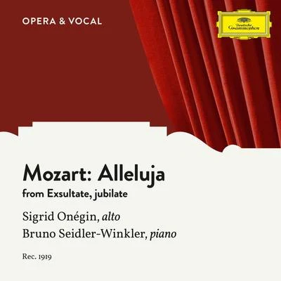 Mozart: 3. Alleluja, K.165 专辑 Sigrid Onégin