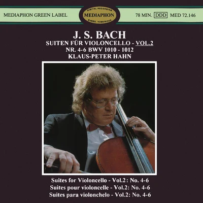 Klaus-Peter HahnLuigi BoccheriniLes Soloists de Bourgogne J. S. Bach: Suites for Violoncello Nos. 4-6, BWV 1010-1012