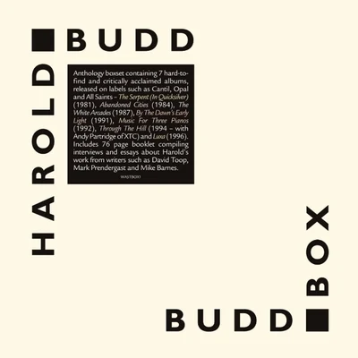 Harold Budd Buddbox Sampler