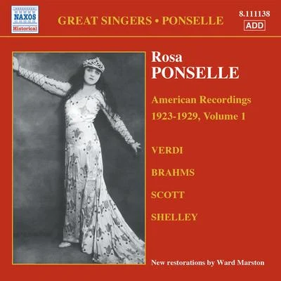 PONSELLE, Rosa: American Recordings, Vol. 1 (1923-1929) 專輯 Philharmonic Orchestra/Rosa Ponselle/Rosario Bourdon