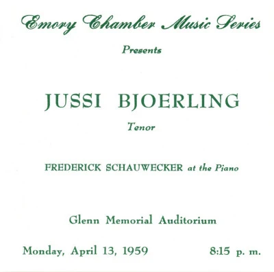 Bjorling, Jussin: The Atlanta Recital (1959) 專輯 Jussi Björling