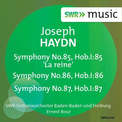 Haydn: Symphonies Nos. 85, 86, 87 專輯 Gächinger Kantorei/SWR Sinfonieorchester des Südwestrundfunks/Helmuth Rilling