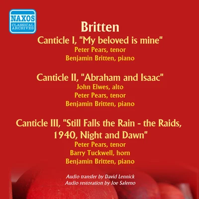 Sir Peter PearsBenjamin Britten BRITTEN, B.: Canticles I-III (Pears, Elwes, Tuckwell, Britten) (1961)