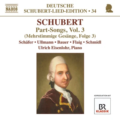 SCHUBERT, F.: Lied Edition 34 - Part Songs, Vol. 3 專輯 German Chamber Choir/Ulrika Stromstedt/Eleonore Marguerre/Markus Schäfer