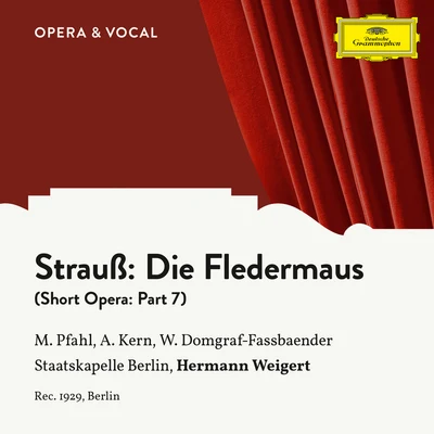 Strauss: Die Fledermaus: Part 7 专辑 Adele Kern/Staatskapelle Berlin